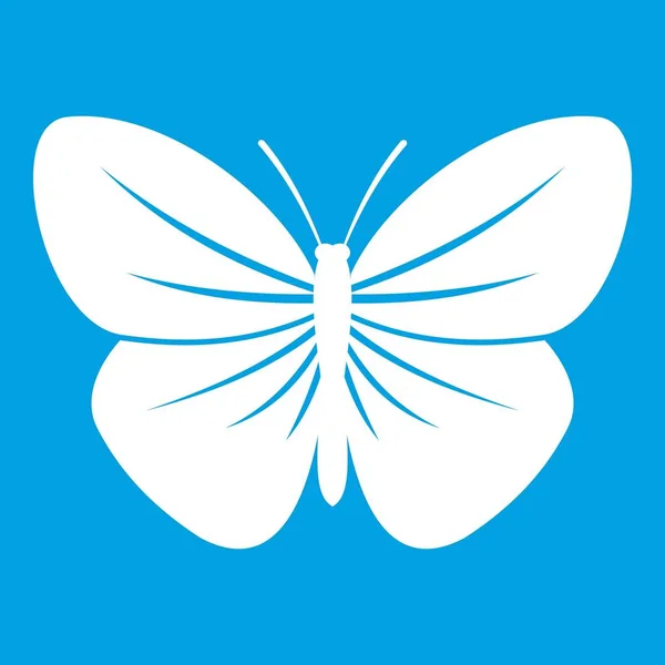 Icône papillon noir blanc — Image vectorielle