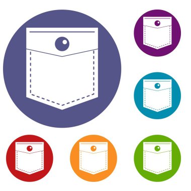 Siyah cep sembol simgeler kümesi