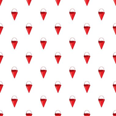 Kırmızı ateş kova desen