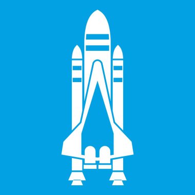 Uzay mekiği simgesi beyaz