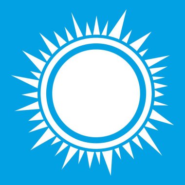 Güneş simgesi Beyaz