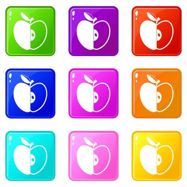 Elma küme 9 dilimli