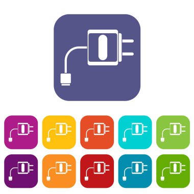 Mini şarj Icons set