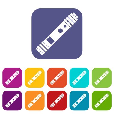 Elektronik sigara Icons set için pil mod