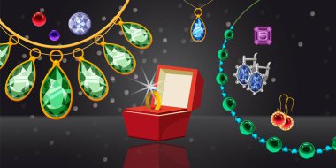 Takı düğün afiş yatay, karikatür tarzı