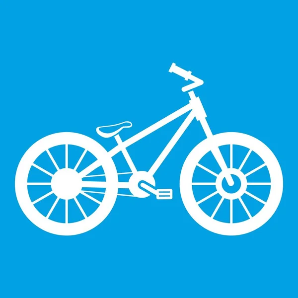 Bike icon white — Stock Vector