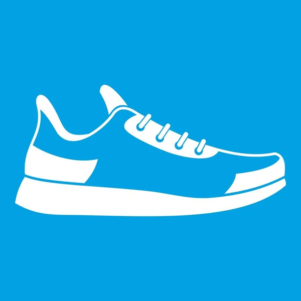 Sneaker icono blanco — Archivo Imágenes Vectoriales