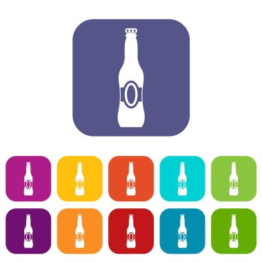 Şişe bira Icons set