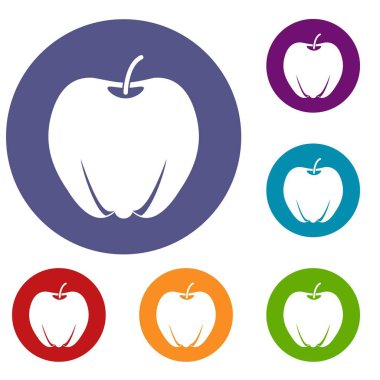 Olgun elma Icons set