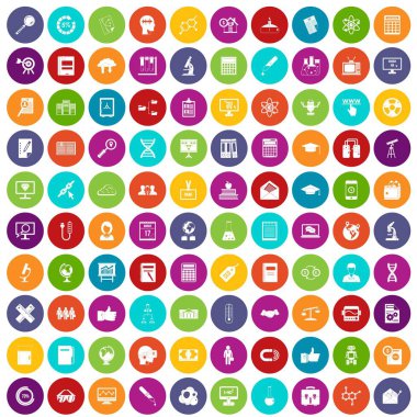 100 analytics simgeler renk ayarla