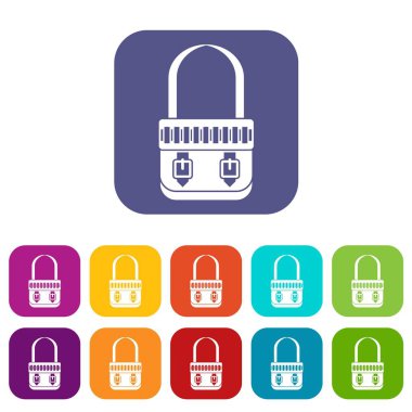 Omuz çantası Icons set