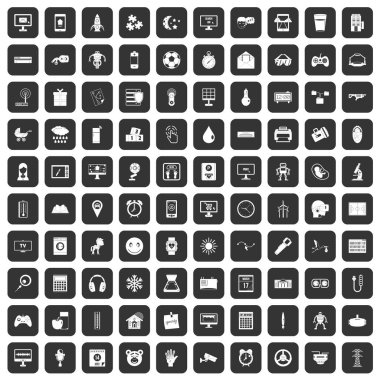 siyah 100 app Icons set