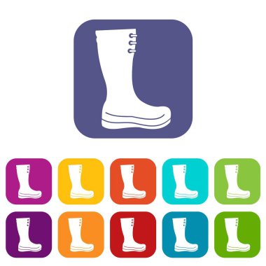 Icons set lastik çizmeler