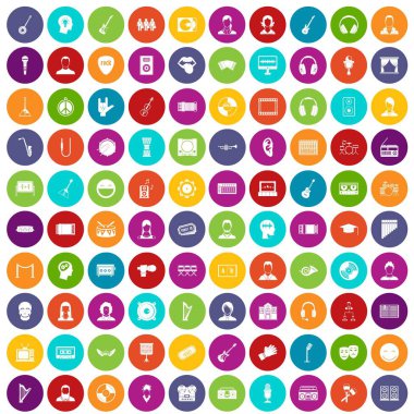 100 izleyici simgeleri renk ayarla