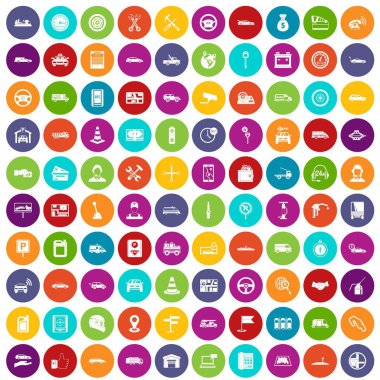 100 otomatik simgeler renk ayarla