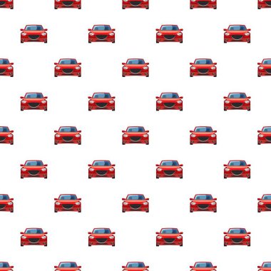 Kırmızı araba desen