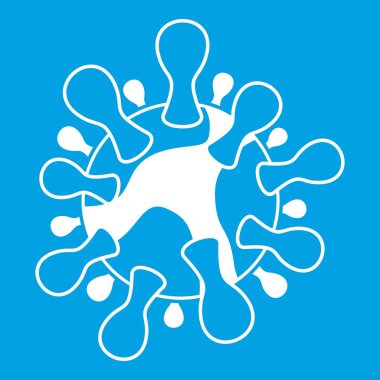 AIDS virüsü simgesi beyaz