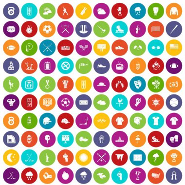 100 beyzbol simgeler renk ayarla