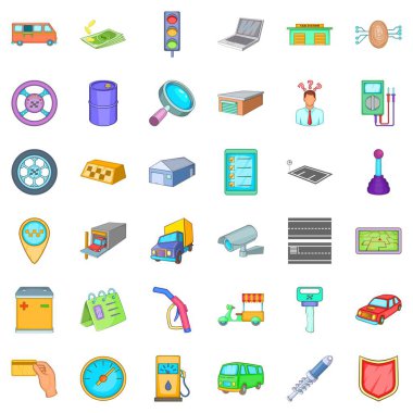 Otomatik mekanik simgeleri, çizgi film biçimi