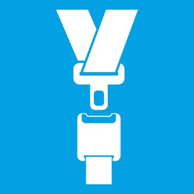 Emniyet kemeri simgesi beyaz