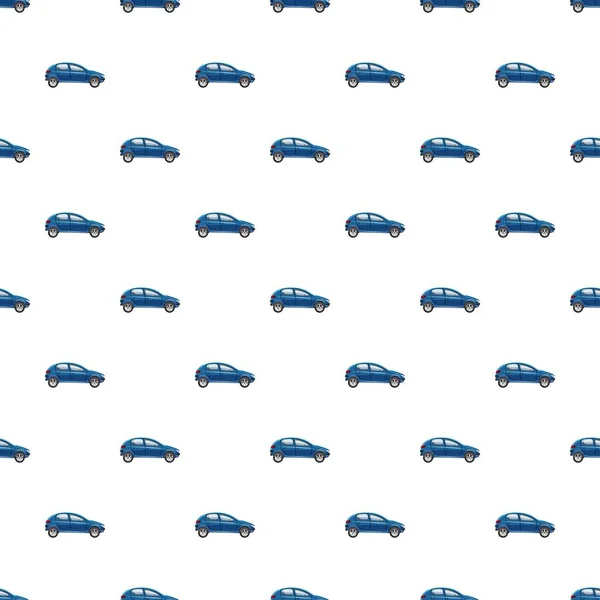 Blue hatchback car pattern — Stock Vector
