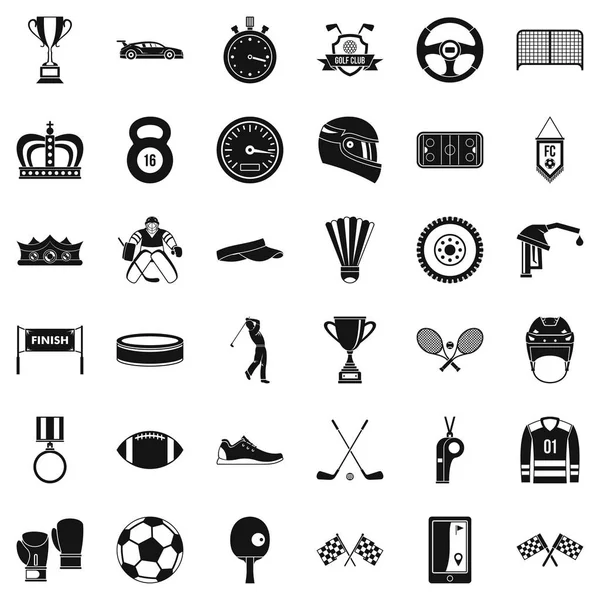 Conjunto de iconos de premio, estilo simple — Vector de stock