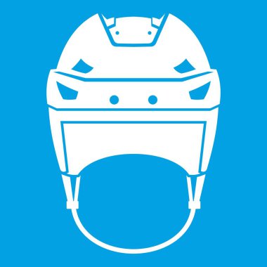 Hokey kask simgesi beyaz