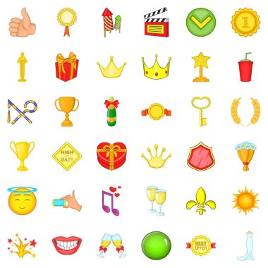 Ödül simgeler ayarla, tarzı çizgi film