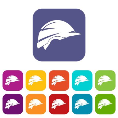 İnşaat kask Icons set