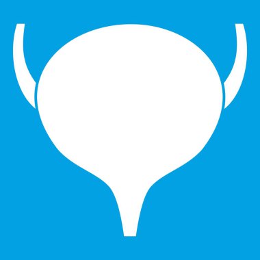 Mesane simgesi beyaz