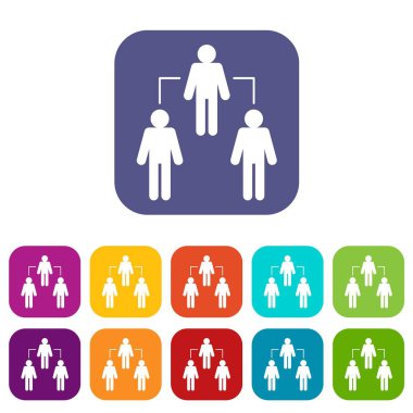 Sosyal ağ Icons set