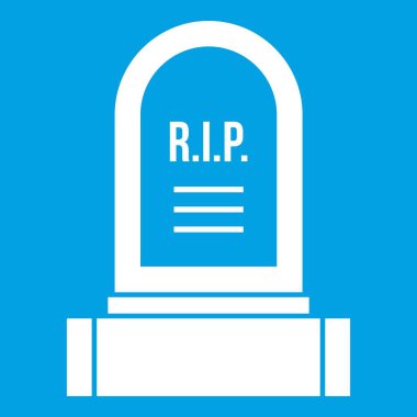 Mezar taşı simgesi beyaz