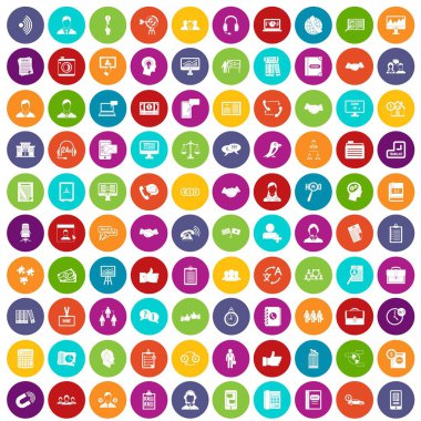 100 tartışma simgeleri renk ayarla