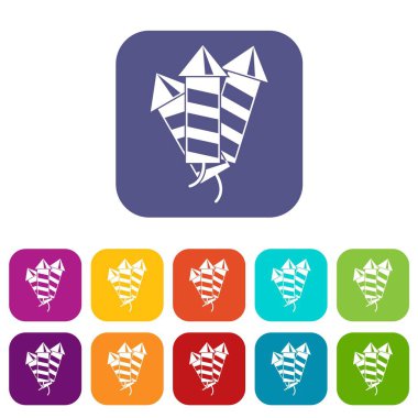 Havai fişek Icons set