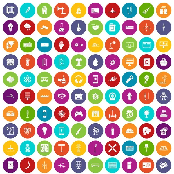 100 enerji simgeler renk ayarla