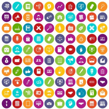 100 finans simgeler renk ayarla