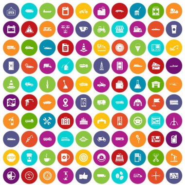 100 benzin istasyonu simgeler renk ayarla