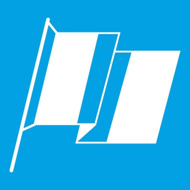 Fransa bayrağı simgesi beyaz