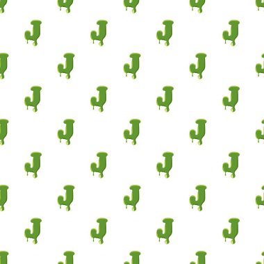 Yeşil Çamur yapılan J harfi