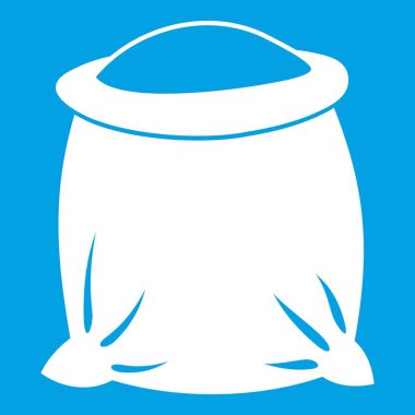 Çuval un simgesi beyaz tam