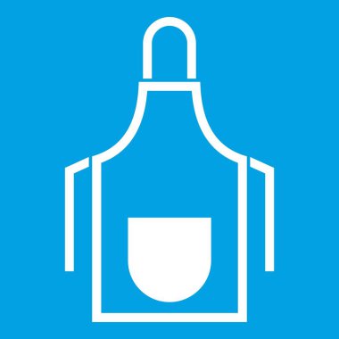 Mutfak önlüğü simgesi beyaz