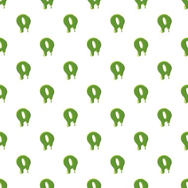 Yeşil Çamur yapılan O harfi