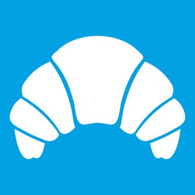 Kruvasan simgesi Beyaz