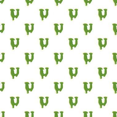 Yeşil Çamur yapılmış U Harfi