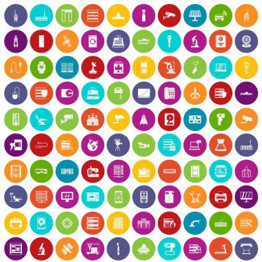 100 donanım simgeleri renk ayarla