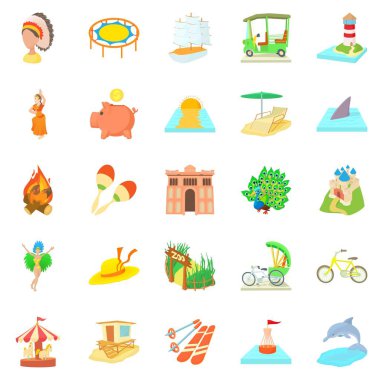 Girişimi Icons set, karikatür tarzı