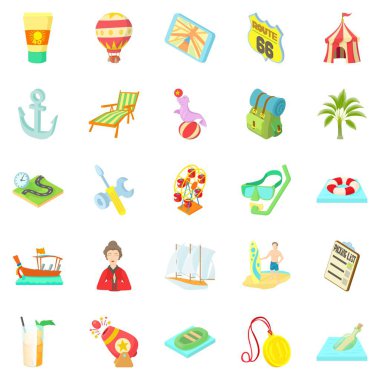 Gölgeli kurumsal Icons set, karikatür tarzı