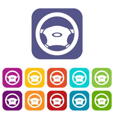 Direksiyon, tekerlek Icons set