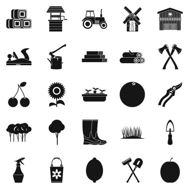 Geliştirme Icons set, basit tarzı