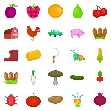 Ağıl Icons set, karikatür tarzı